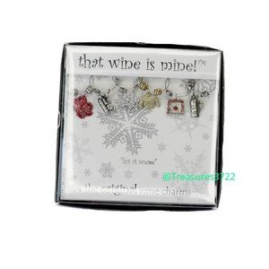 That Wine Is Mine! Wine Charms 6 Piece New in Box NWT